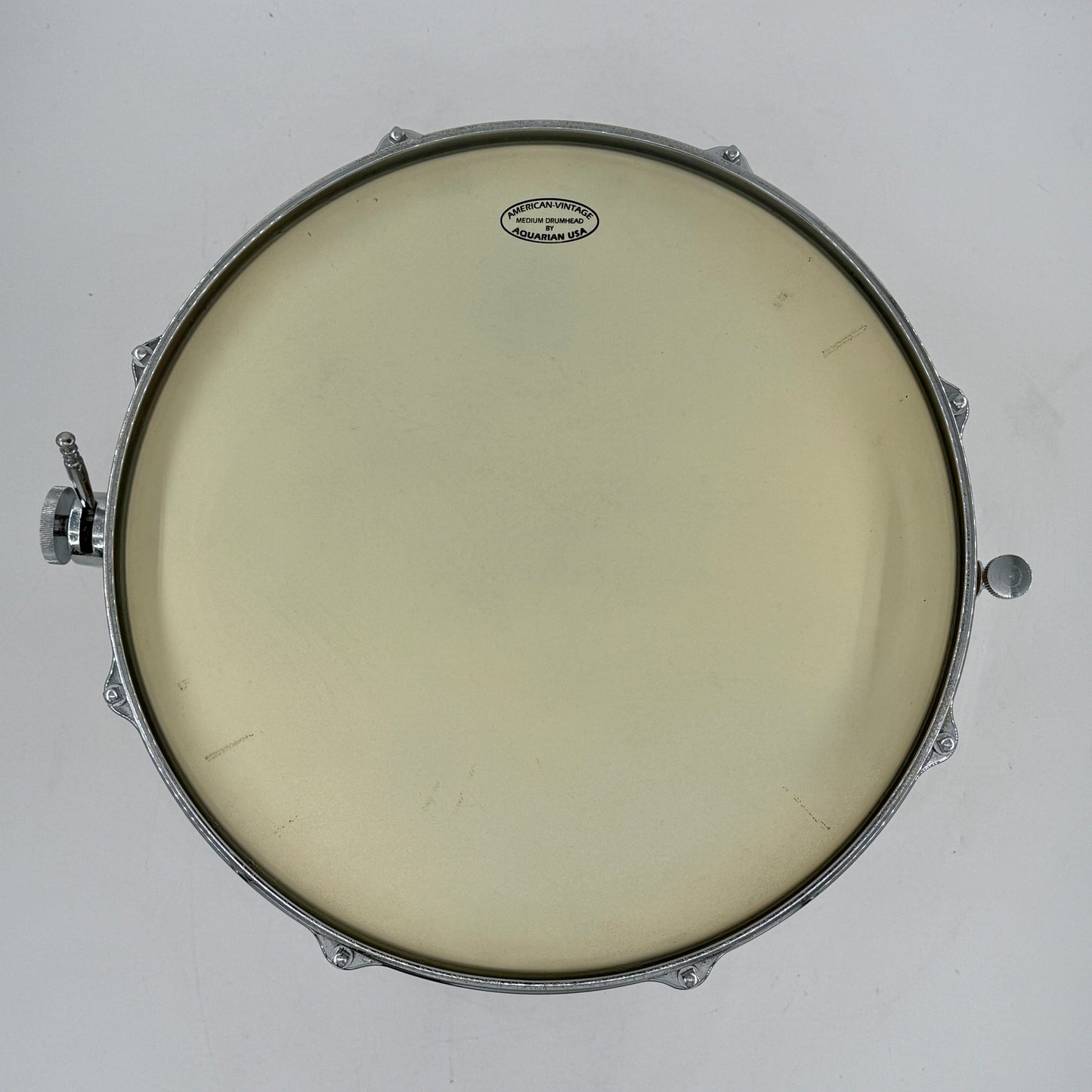 Gretsch 1966 Model 4157 8-Lug Snare Drum-  14" x 5.5" - Yellow Satin Flame