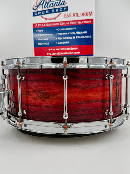 Wellingtone Custom Drum Company - 14” x 6” Steam-Bent Red Oak Snare