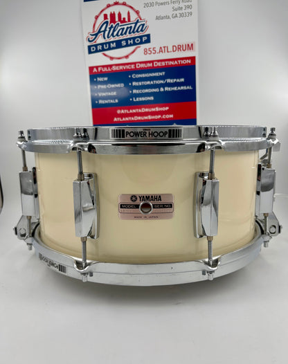 Yamaha 14x6.5 1988 8000 Series Tour Custom Snare - White