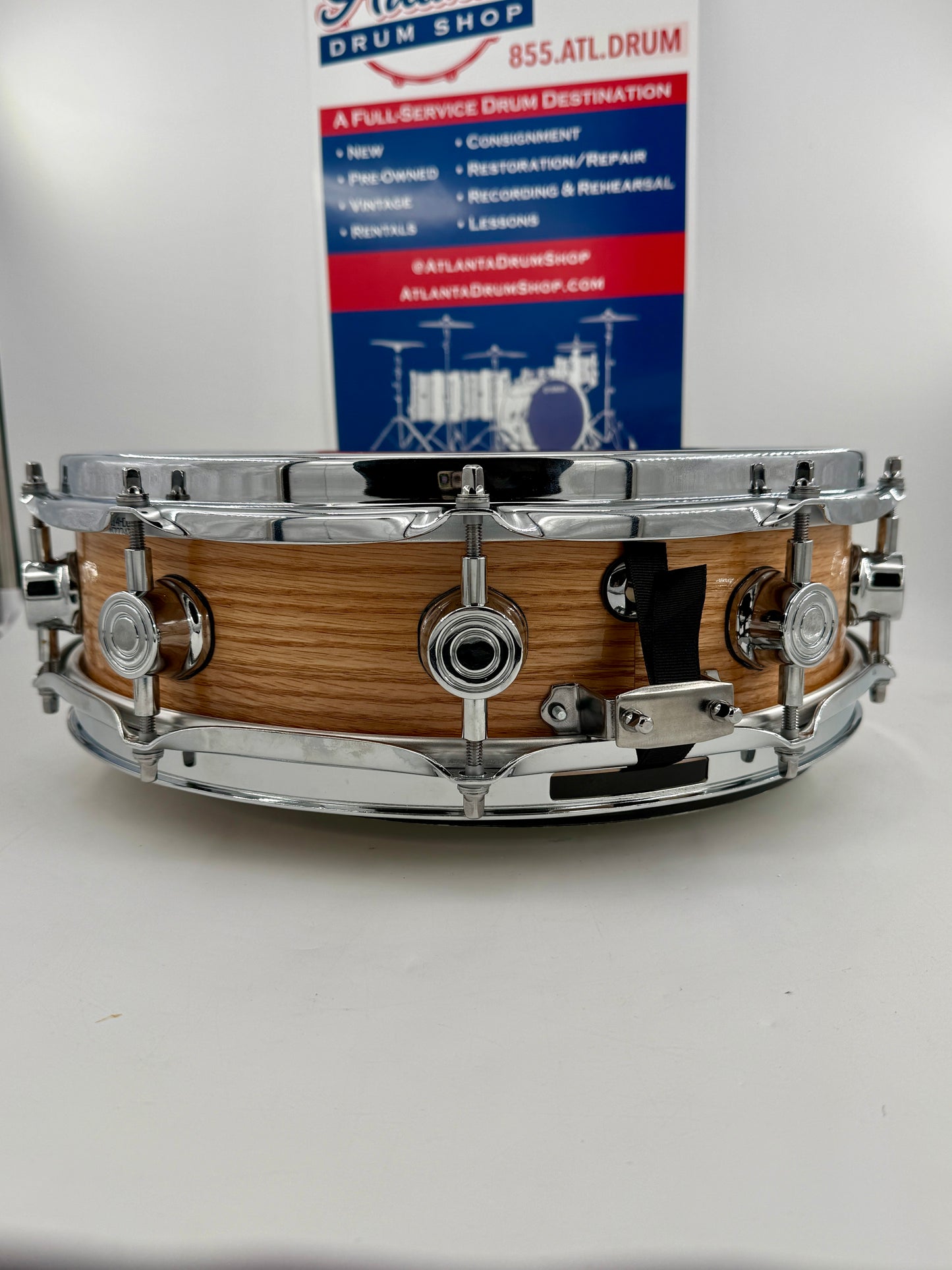 Wellingtone Custom Drum Co:  14” x 4” Red Oak Snare