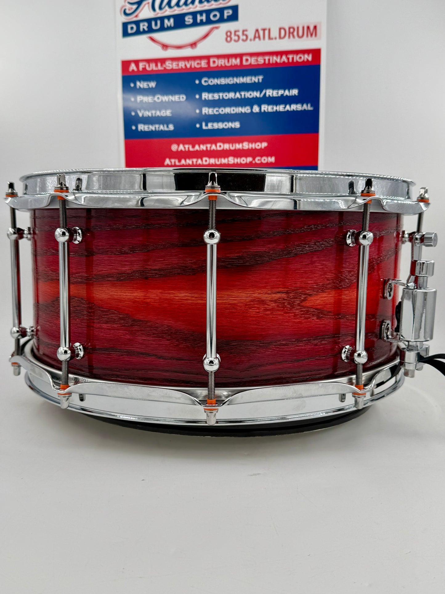 Wellingtone Custom Drum Company - 14” x 6” Steam-Bent Red Oak Snare
