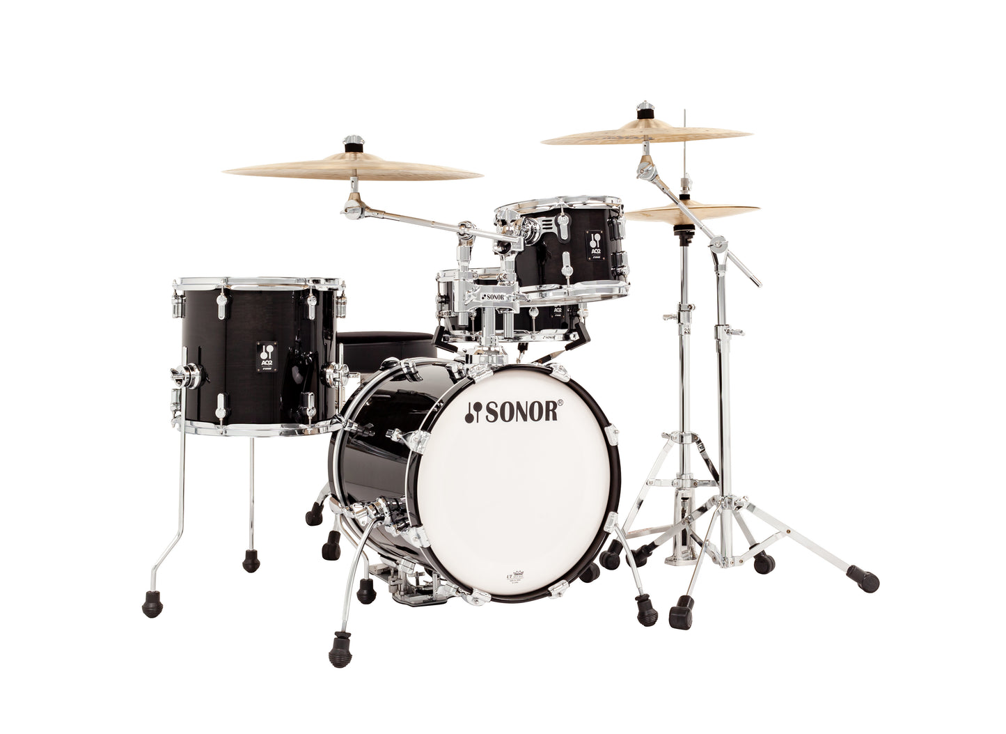 SONOR AQ2 MAPLE SAFARI SET-Transparent Black