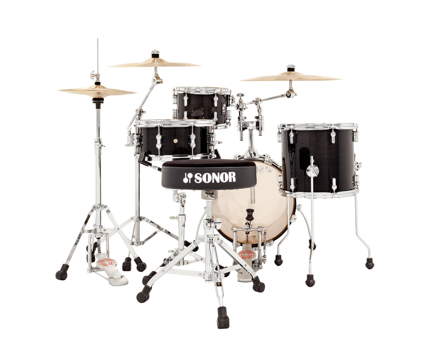 SONOR AQ2 MAPLE SAFARI SET-Transparent Black