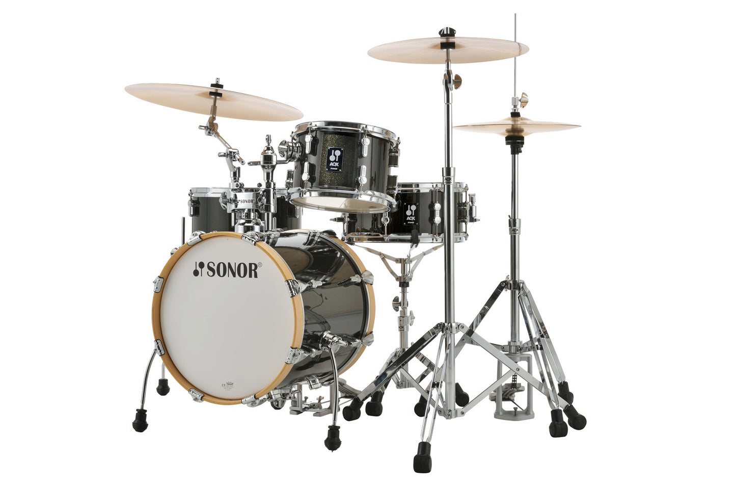 SONOR AQX JUNGLE SET Black Midnight Sparkle