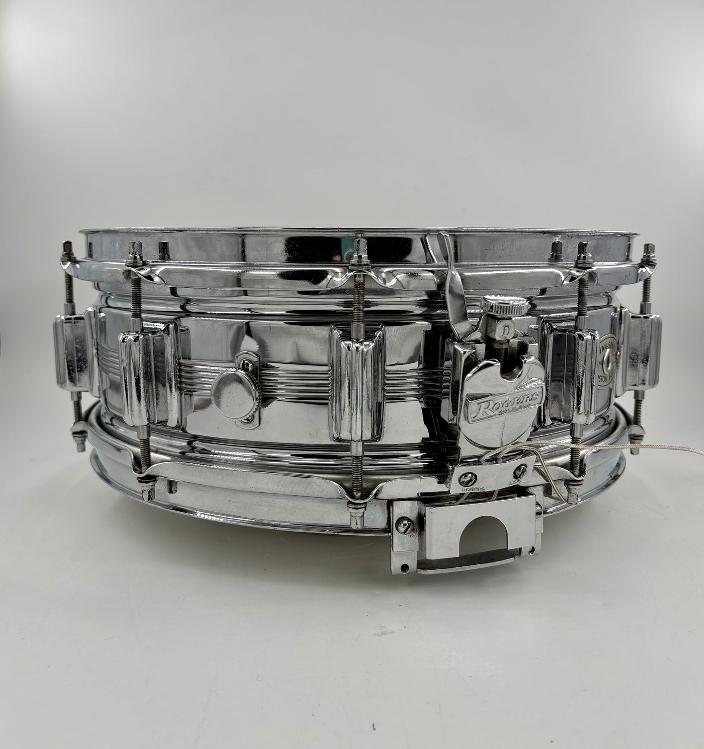 Vintage Rogers "5-Line" Dyna-Sonic 14" x 5" Chrome