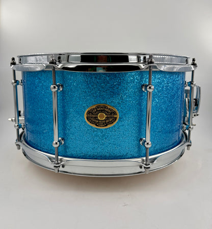 Montineri Custom 7”x14” Light Blue Sparkle Snare