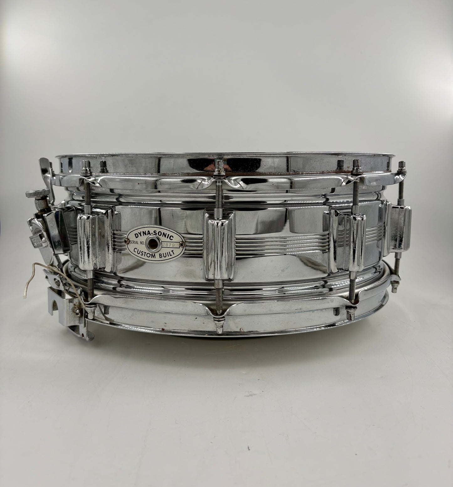 Vintage Rogers "5-Line" Dyna-Sonic 14" x 5" Chrome