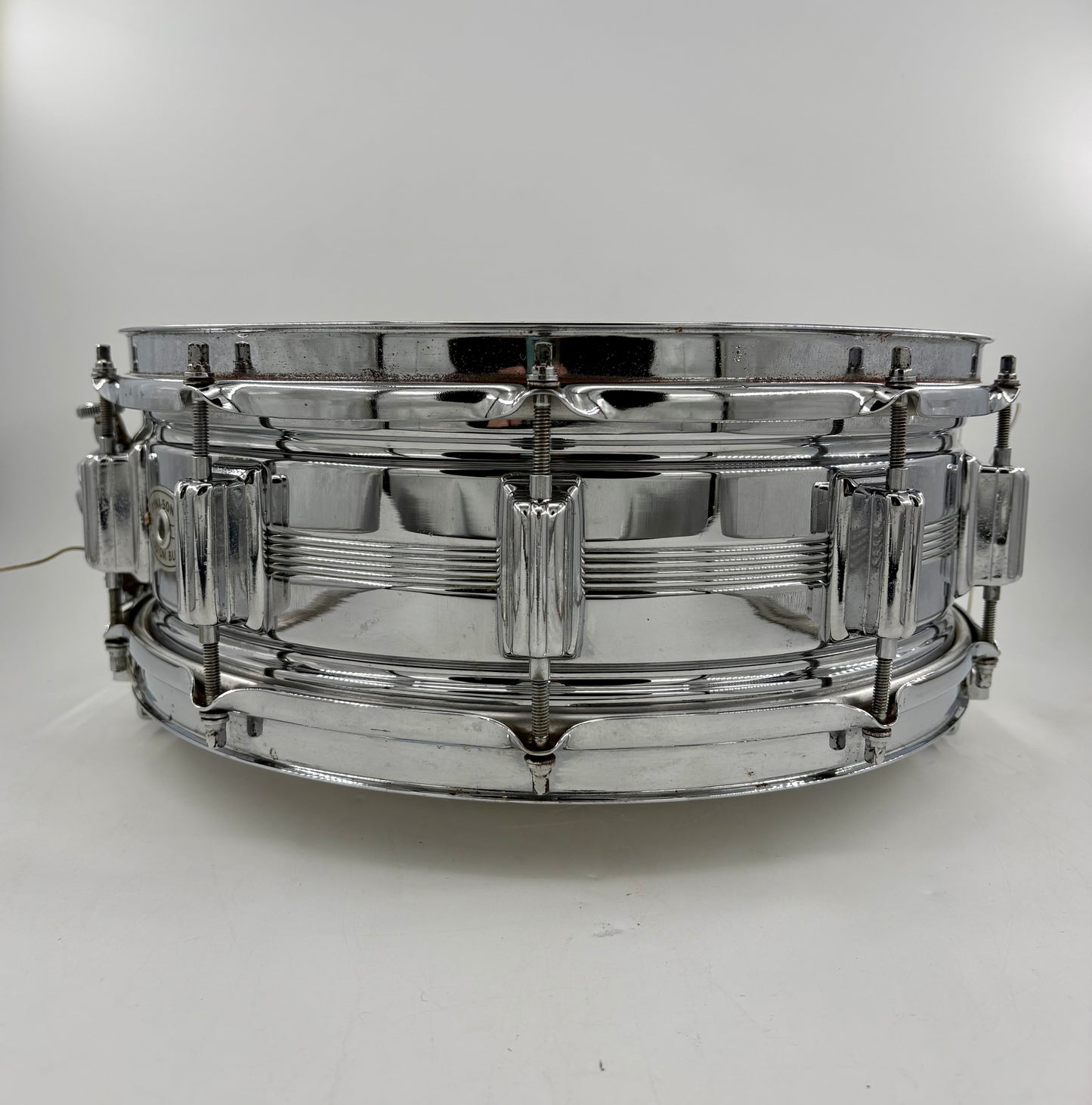 Vintage Rogers "5-Line" Dyna-Sonic 14" x 5" Chrome