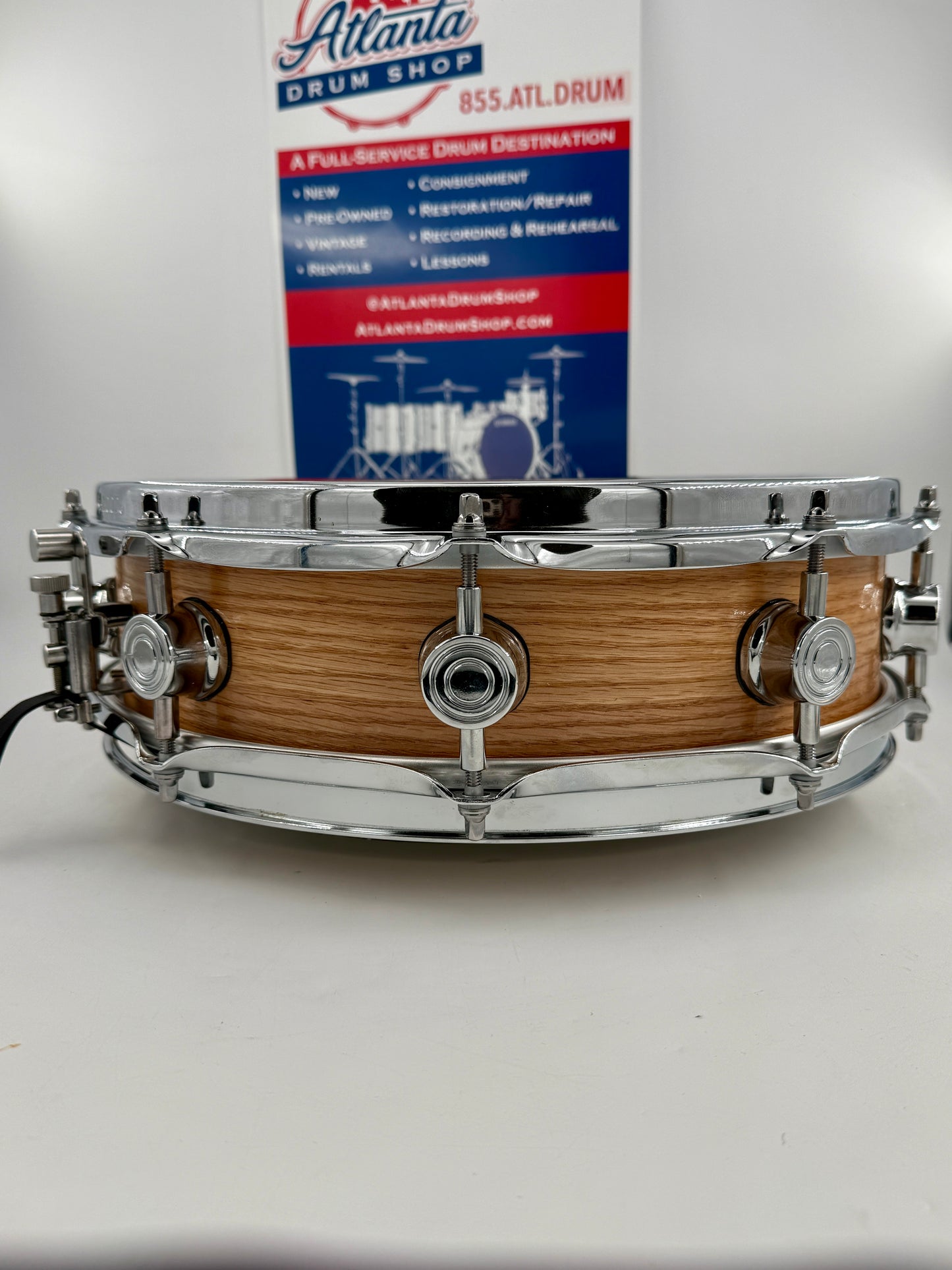 Wellingtone Custom Drum Co:  14” x 4” Red Oak Snare