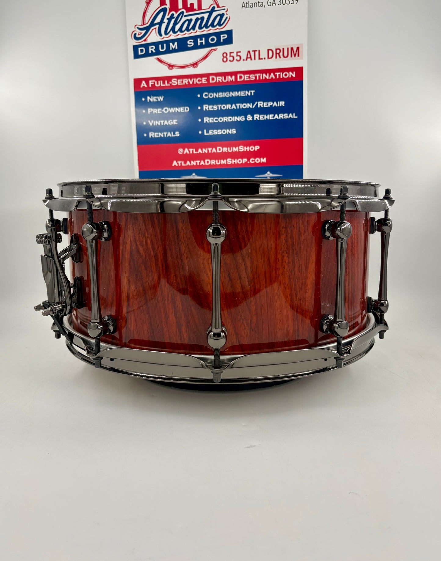 Pi Drum Company 14"x6" Custom Stave Padauk Wood Snare