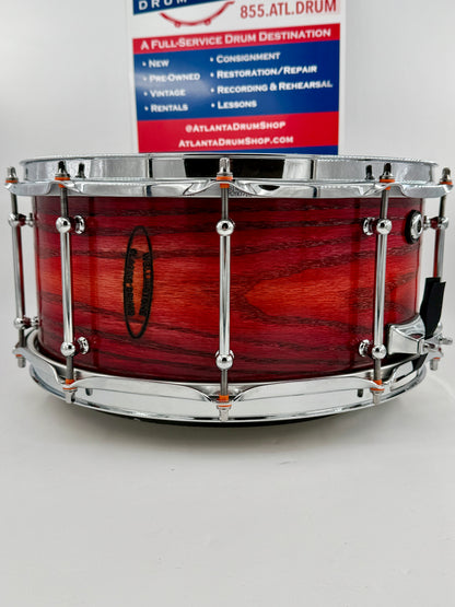 Wellingtone Custom Drum Company - 14” x 6” Steam-Bent Red Oak Snare