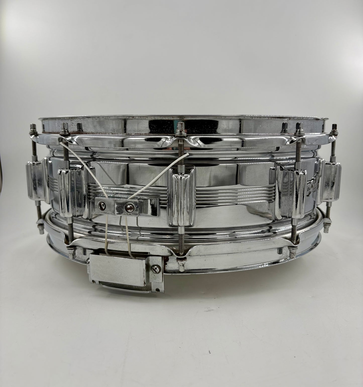 Vintage Rogers "5-Line" Dyna-Sonic 14" x 5" Chrome