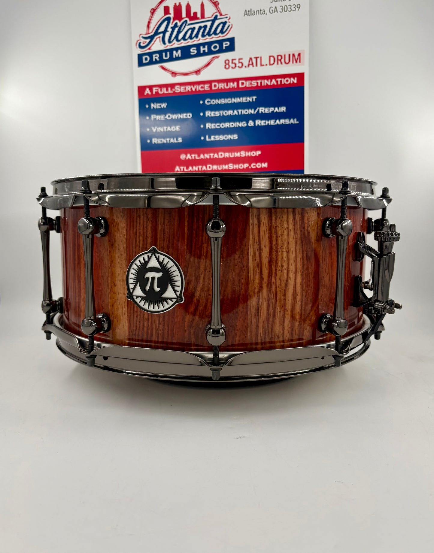 Pi Drum Company 14"x6" Custom Stave Padauk Wood Snare