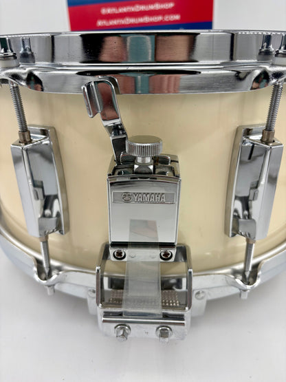 Yamaha 14x6.5 1988 8000 Series Tour Custom Snare - White