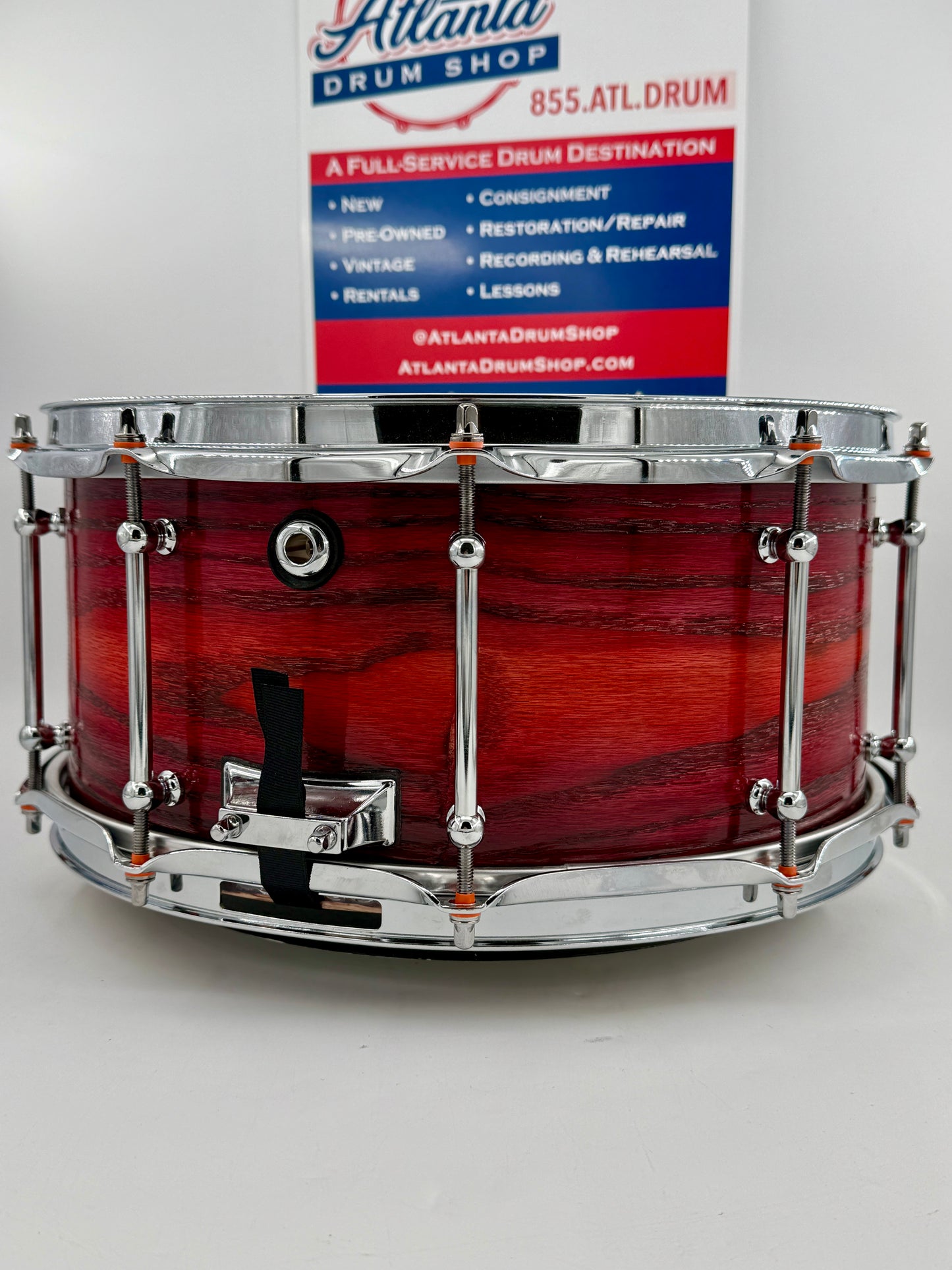 Wellingtone Custom Drum Company - 14” x 6” Steam-Bent Red Oak Snare