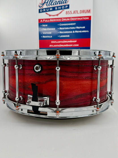 Wellingtone Custom Drum Company - 14” x 6” Steam-Bent Red Oak Snare