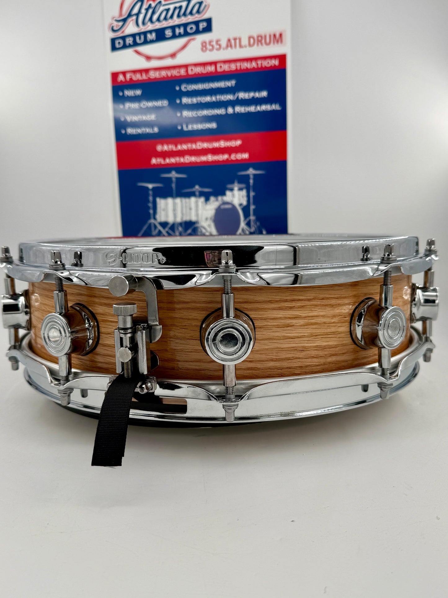 Wellingtone Custom Drum Co:  14” x 4” Red Oak Snare