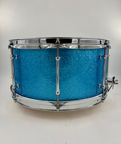 Montineri Custom 7”x14” Light Blue Sparkle Snare