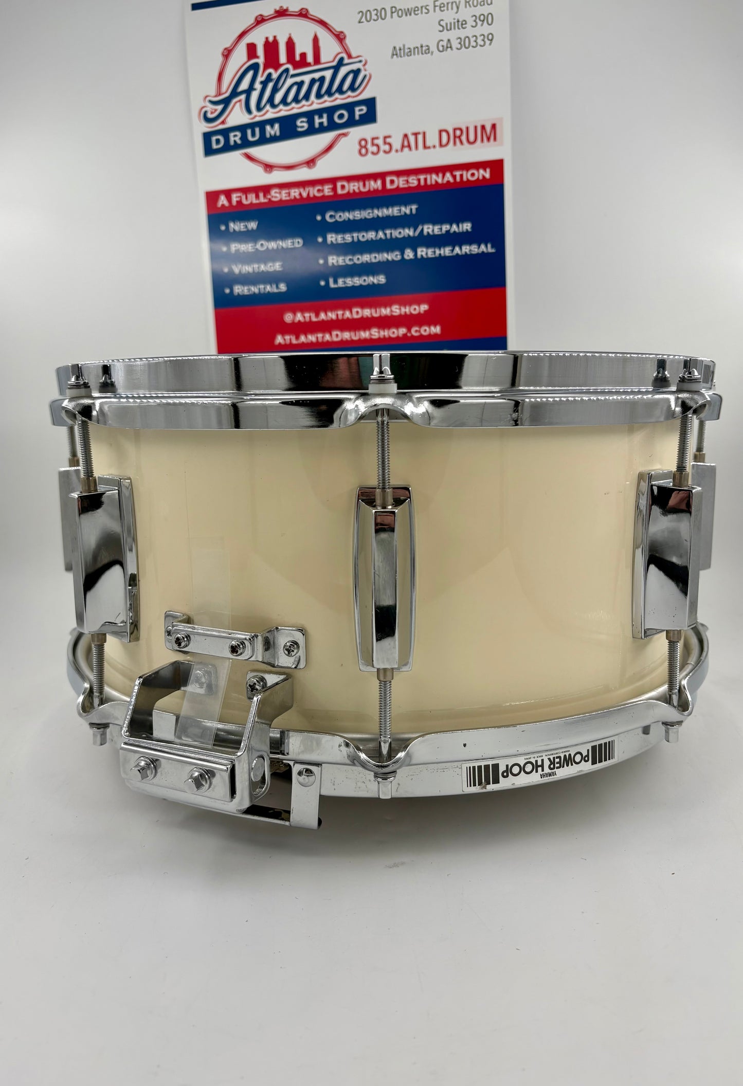 Yamaha 14x6.5 1988 8000 Series Tour Custom Snare - White