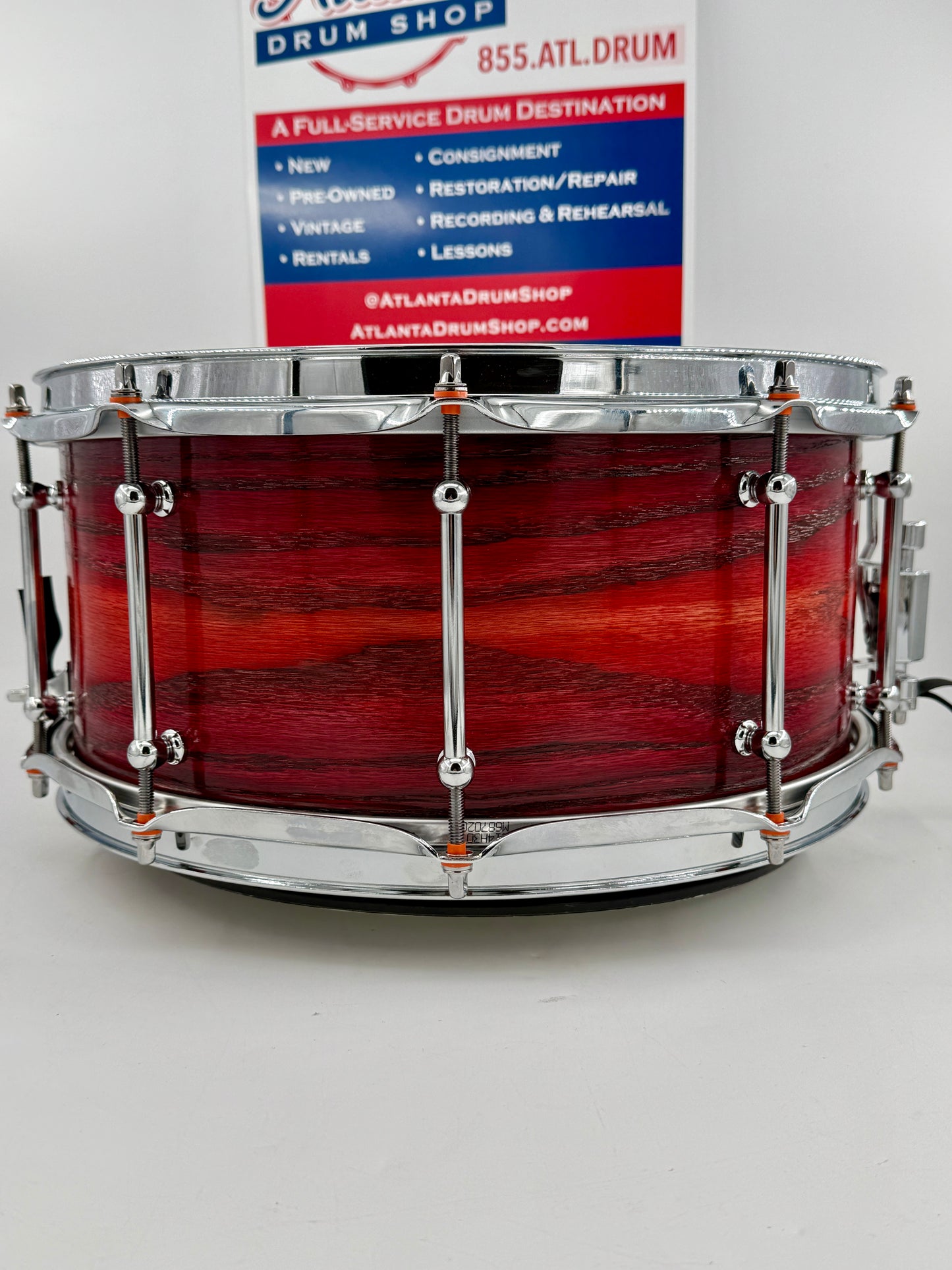 Wellingtone Custom Drum Company - 14” x 6” Steam-Bent Red Oak Snare