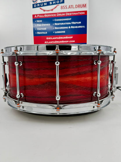 Wellingtone Custom Drum Company - 14” x 6” Steam-Bent Red Oak Snare