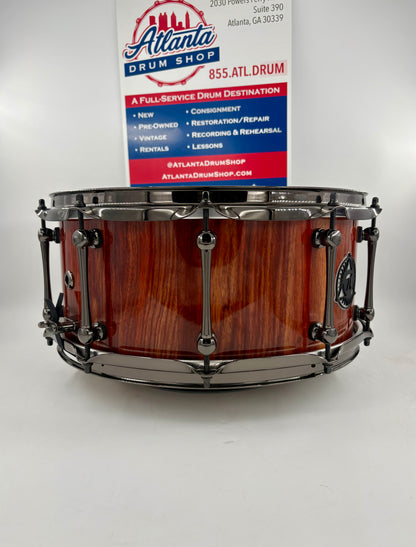 Pi Drum Company 14"x6" Custom Stave Padauk Wood Snare
