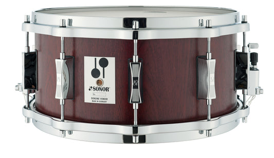SONOR 14X6.5 SNARE DRUM MAHOGANY RED