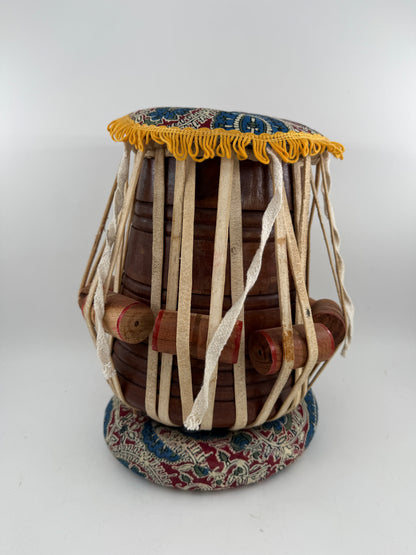 Tabla Drums Set Steel Nickel Plated Bayan Musical Instruments Set of Two