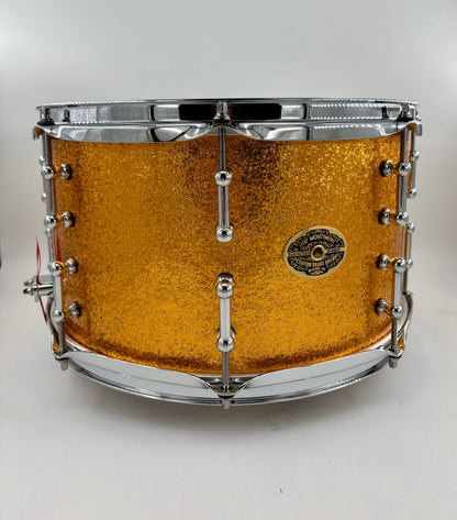 Montineri Custom 8”x14” Copper Sparkle Snare - preowned