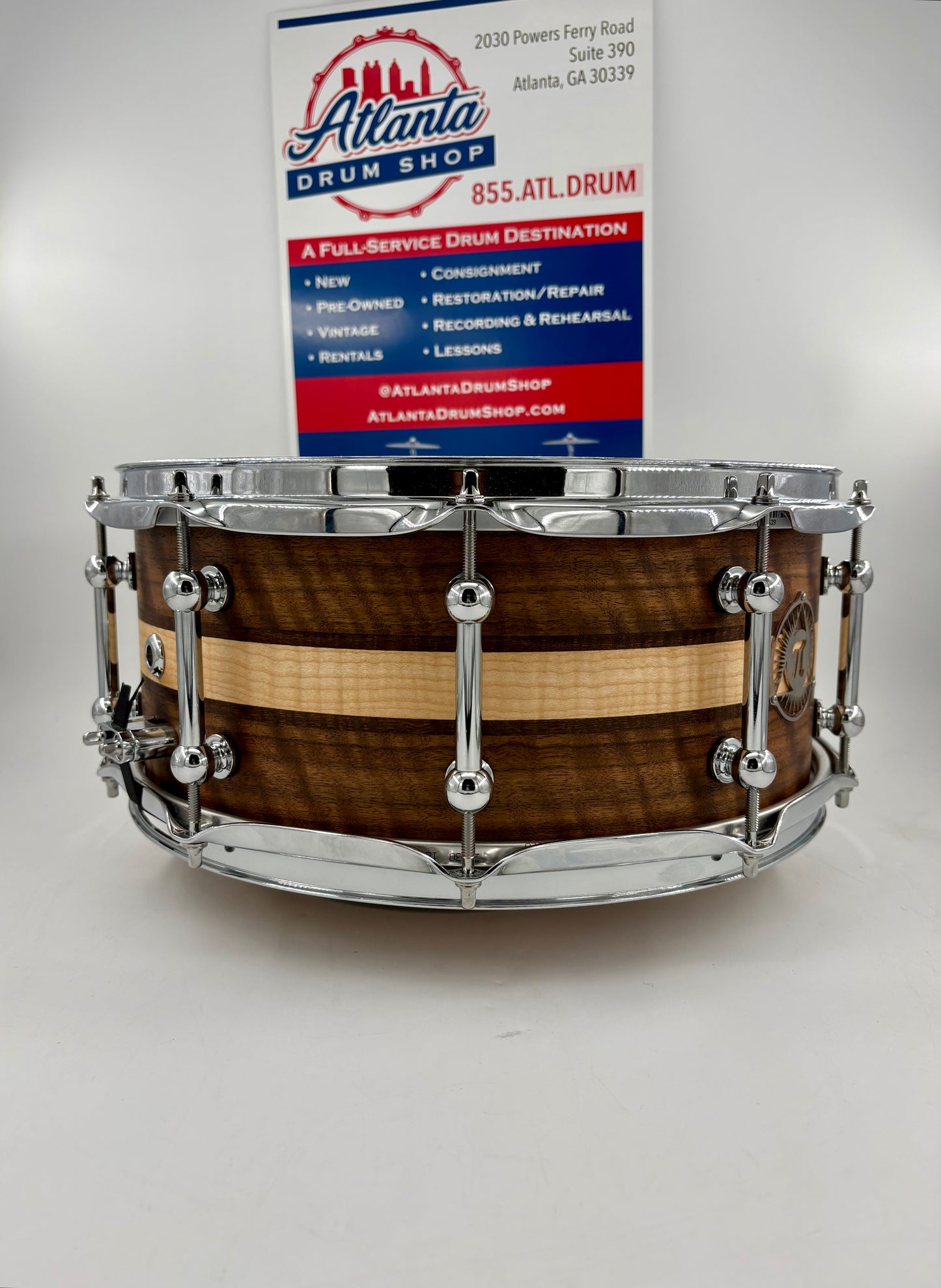 Pi Drum Company 14"x6" Custom Stave Multi-Wood Snare
