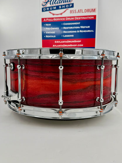 Wellingtone Custom Drum Company - 14” x 6” Steam-Bent Red Oak Snare