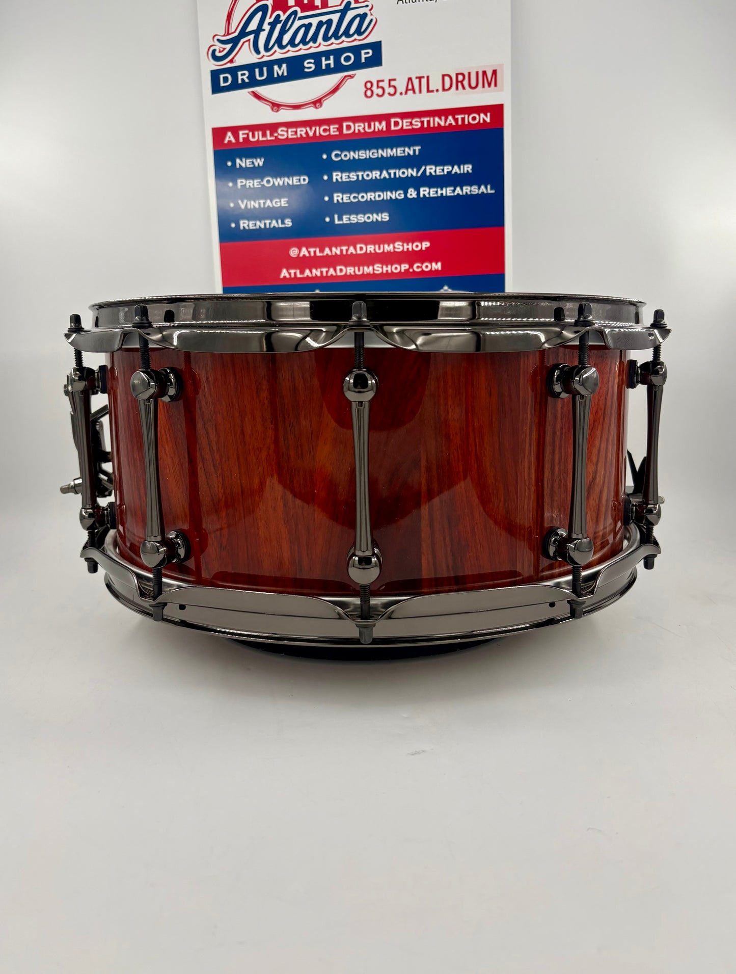 Pi Drum Company 14"x6" Custom Stave Padauk Wood Snare