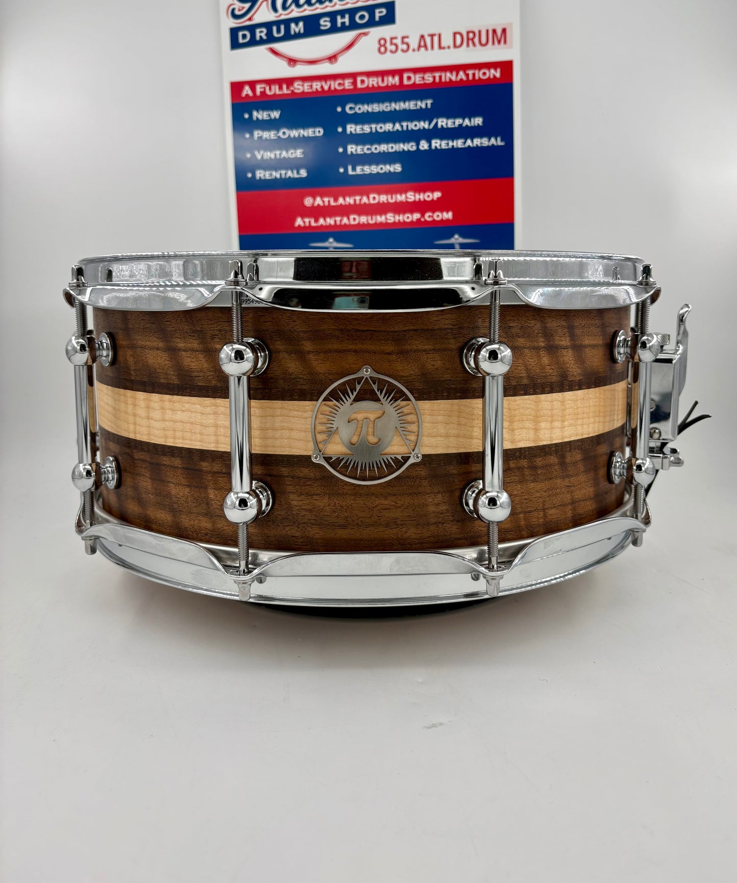Pi Drum Company 14"x6" Custom Stave Multi-Wood Snare
