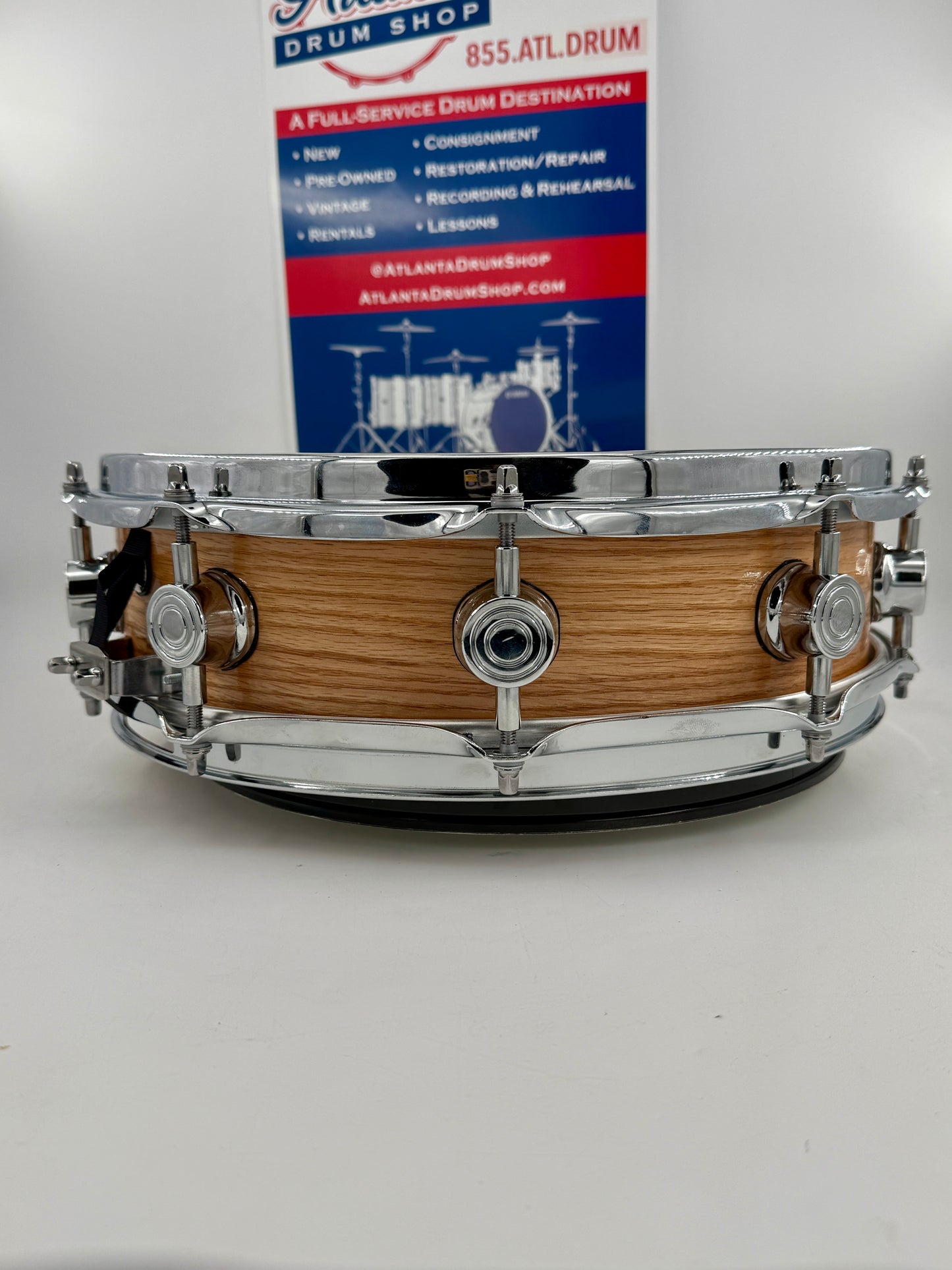 Wellingtone Custom Drum Co:  14” x 4” Red Oak Snare