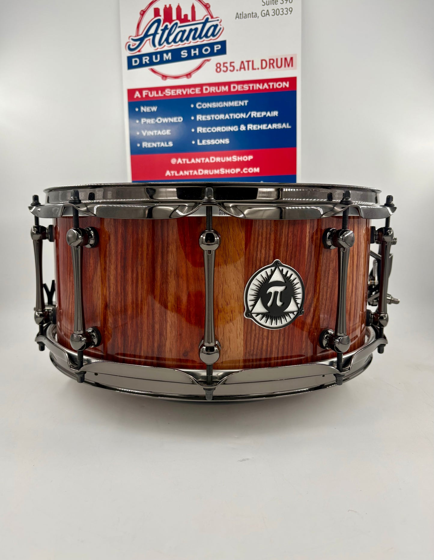 Pi Drum Company 14"x6" Custom Stave Padauk Wood Snare