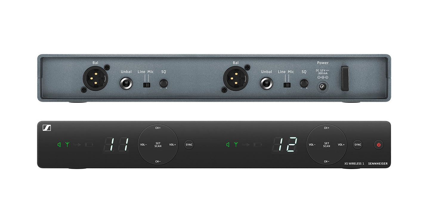 Sennheiser EM-XSW-1-DUAL-A Wireless Receiver Set. EM-XSW Receiver and Power Supply