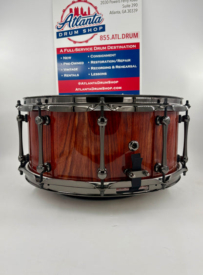 Pi Drum Company 14"x6" Custom Stave Padauk Wood Snare