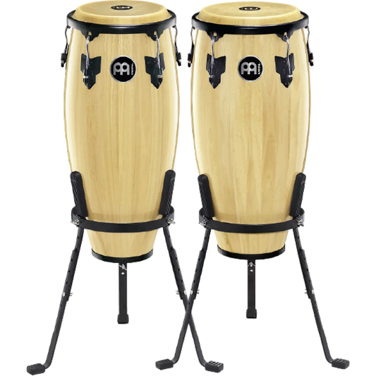 Meinl Percussion Headliner Series Conga Set with Basket Stands - 10/11 inch Natural