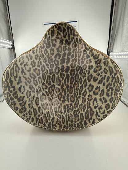 Pork Pie Gold Sparkle/Leopard Top Saddle Drum Throne