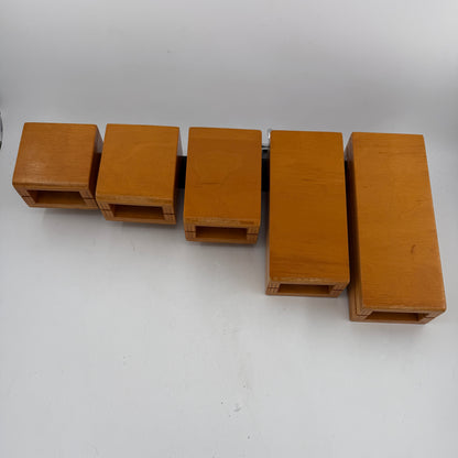 5 Piece LP temple Blocks with Bracket