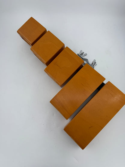 5 Piece LP temple Blocks with Bracket