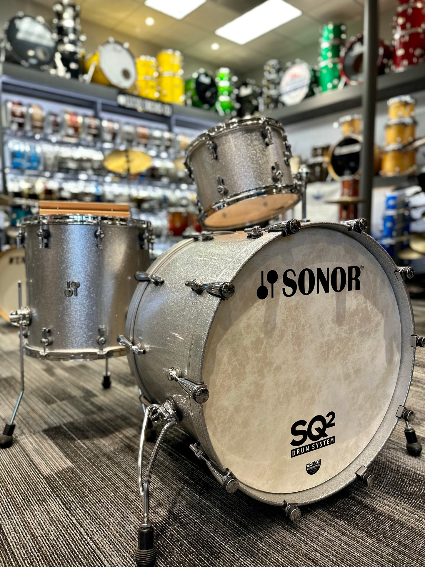 Sonor SQ2 2022 - Silver Sparkle Lacquer