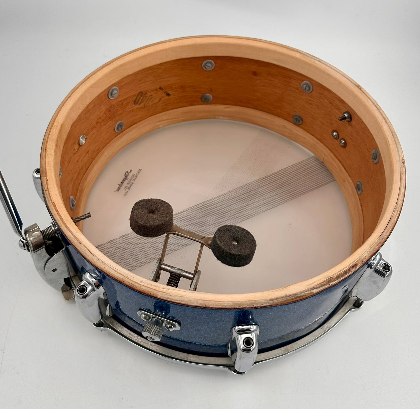 Slingerland Super Gene Krupa Radio King 5.5x14 Snare Drum 1960 - Blue Sparkling Pearl-Slingerland-Atlanta Drum Shop