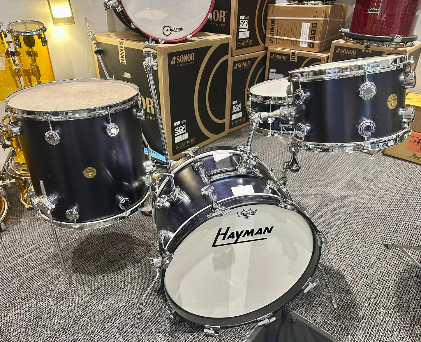 Hayman Vintage 1960s 4-Piece Drum Set - Midnight Blue - *VIDEO DEMO)