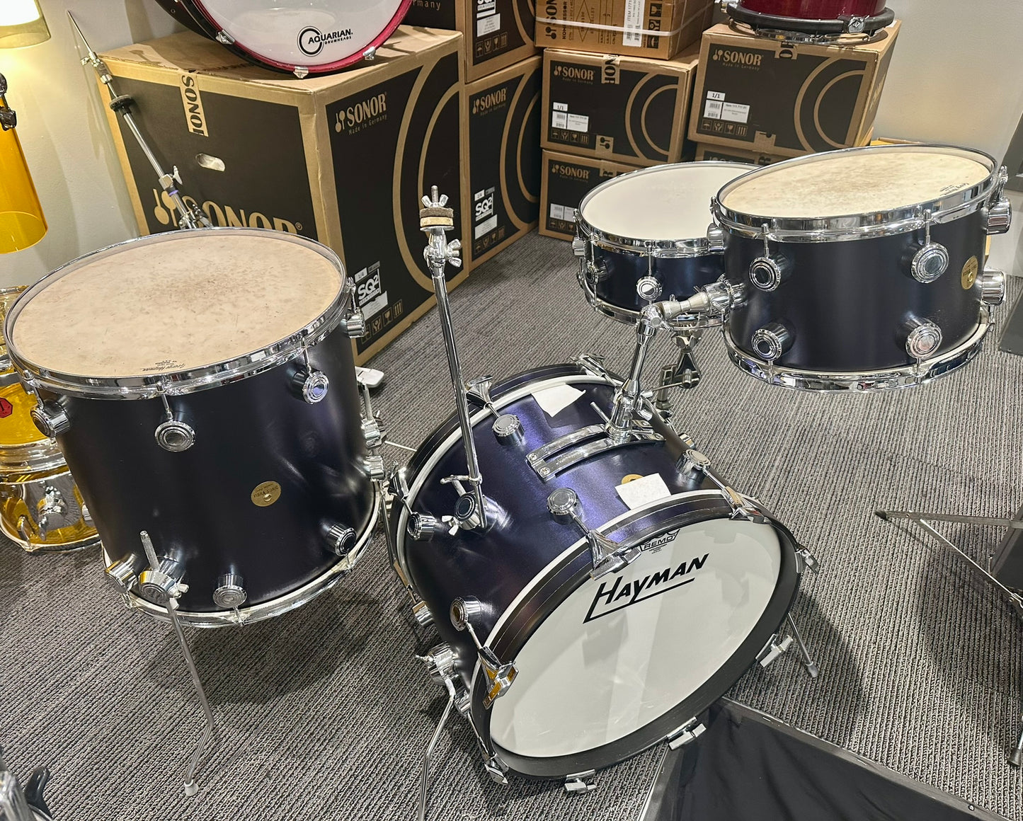Hayman Vintage 1960s 4-Piece Drum Set - Midnight Blue - *VIDEO DEMO)