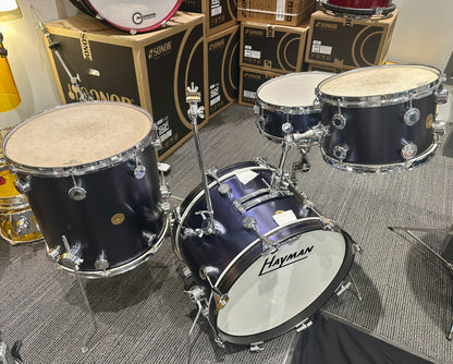 Hayman Vintage 1960s 4-Piece Drum Set - Midnight Blue - *VIDEO DEMO)