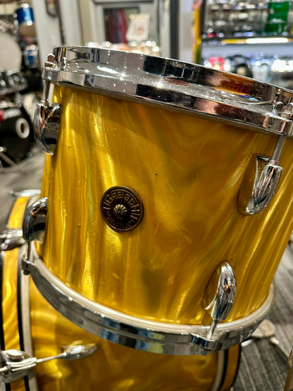 *AMAZING* Gretsch 1966 Progressive Jazz Kit in Yellow Satin Flame