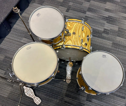*AMAZING* Gretsch 1966 Progressive Jazz Kit in Yellow Satin Flame