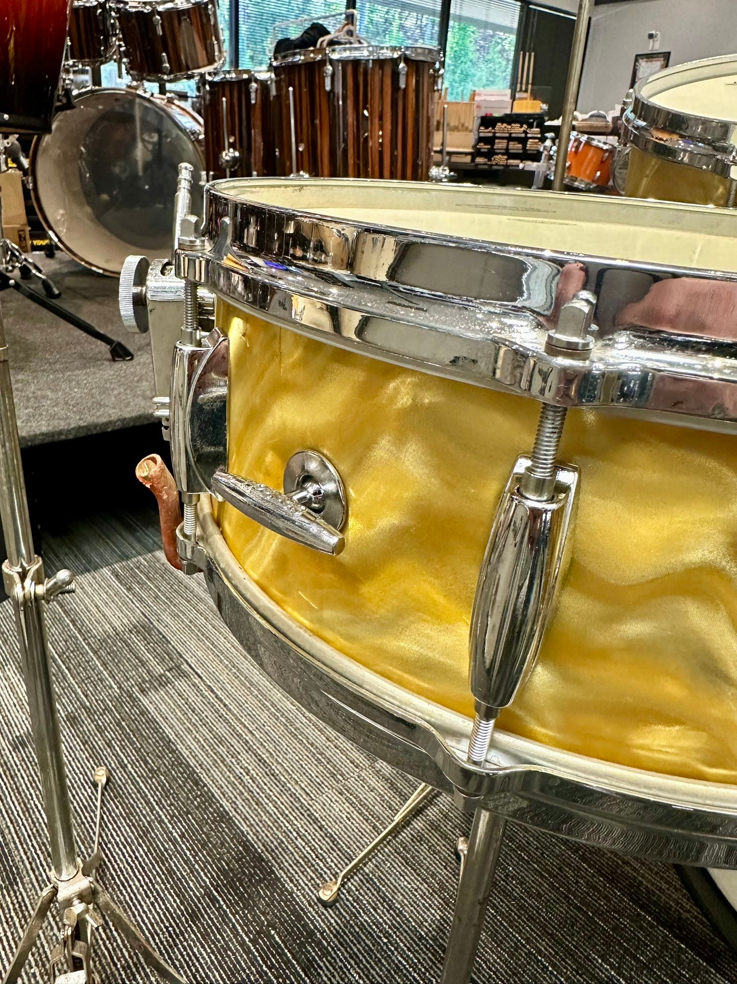 *AMAZING* Gretsch 1966 Progressive Jazz Kit in Yellow Satin Flame