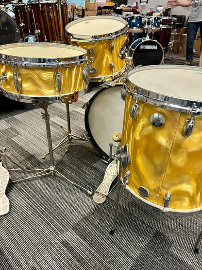 *AMAZING* Gretsch 1966 Progressive Jazz Kit in Yellow Satin Flame